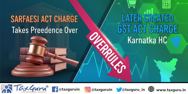 SARFAESI Act Charge Takes Precedence Over Later created GST Act Charge: Karnataka HC