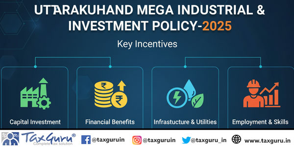 Uttarakhand Mega Industrial & Investment Policy-2025 Key Incentives