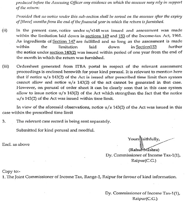 completeness of facts and to consider the contention of the revenue-2