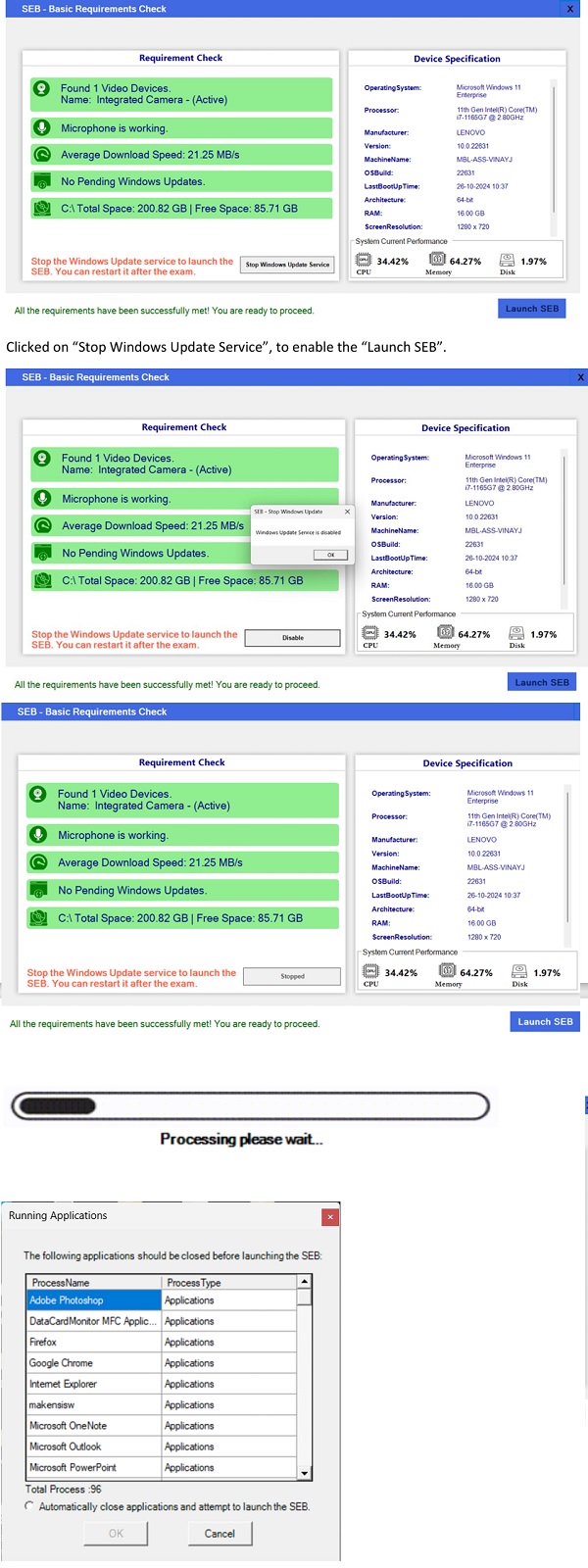 device specification