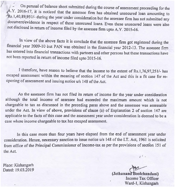 jurisdiction over the assessee