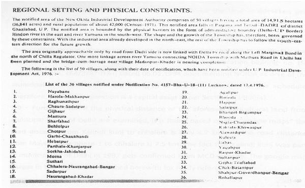 relevant extracts of NOIDA Master
