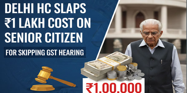 Delhi HC Slaps ₹1 Lakh Cost on Senior Citizen for Skipping GST Hearing