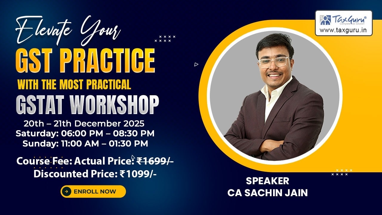 Join 2 Day Live Practical GSTAT Appeal Workshop