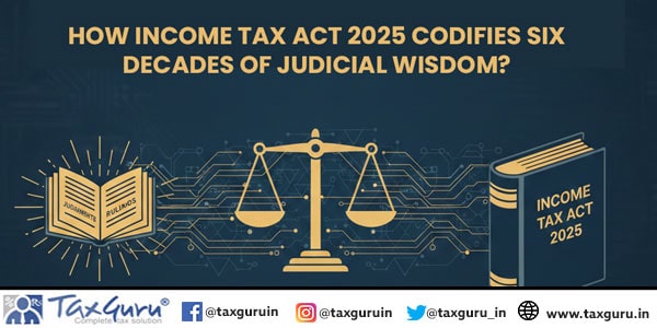 How Income Tax Act 2025 Codifies Six Decades of Judicial Wisdom