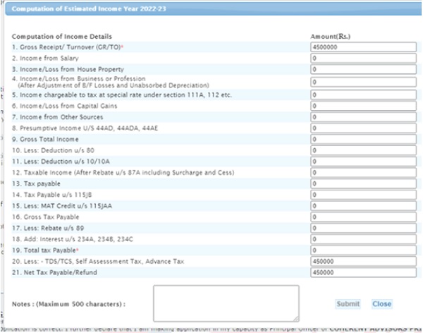 Upload the required document 13.2