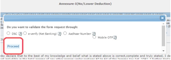 Validate the form using the suitable option and proceed to submit the form