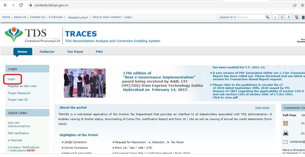 Visit the traces portal