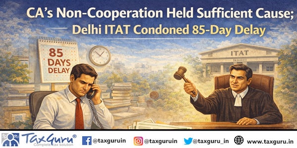 CA’s Non-Cooperation Held Sufficient Cause; Delhi ITAT Condoned 85-Day Delay