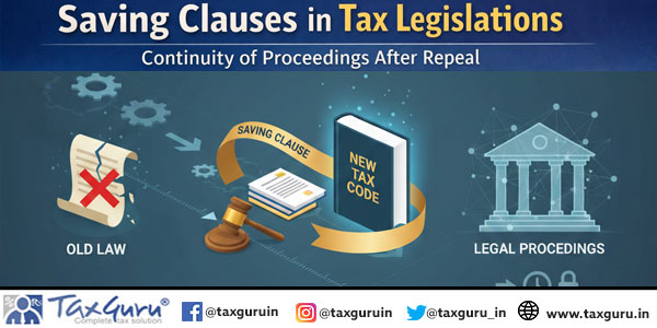 Saving Clauses in Tax Legislations Continuity of Proceedings After Repeal