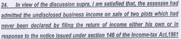 The Assessing Officer referred to the contents