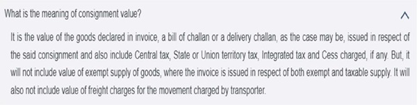 E-way bill FAQs 1