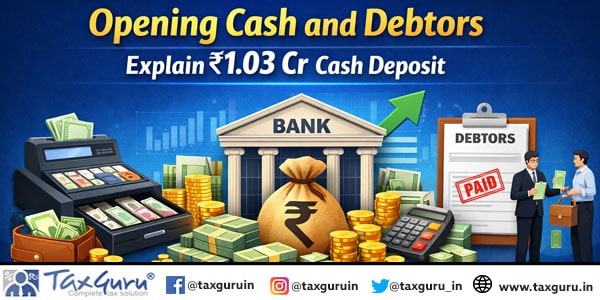 Opening Cash and Debtors Explain ₹1.03 Cr Cash Deposit