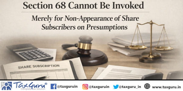 Section 68 Cannot Be Invoked Merely for Non-Appearance of Share Subscribers on Presumptions