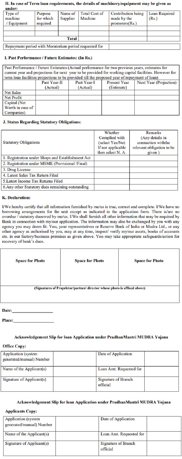 documents as per the check list