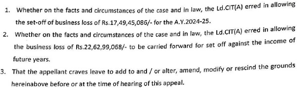 Aggrieved and dissatisfied, the revenue