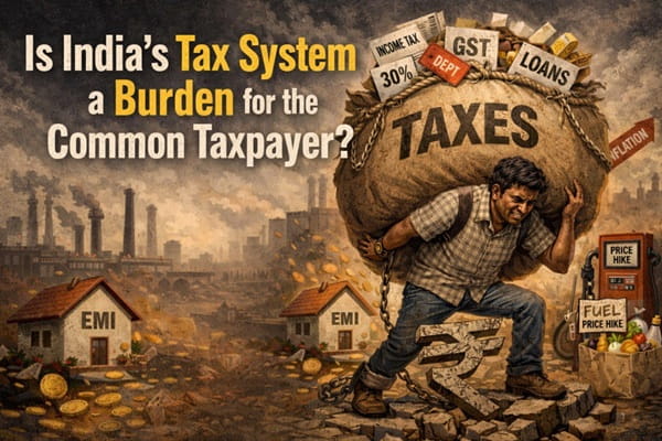 Burden of taxes, India's struggle