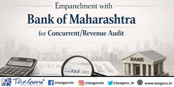 Empanelment with Bank of Maharashtra for Concurrent Revenue audit