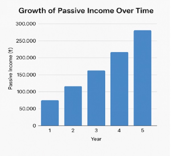 Growth of Passive Income over Time