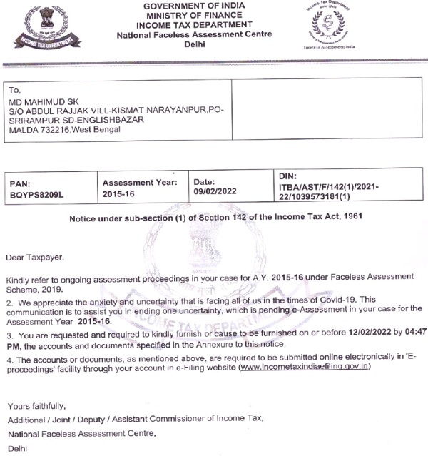 assessment framed is without jurisdiction and cannot be sustained
