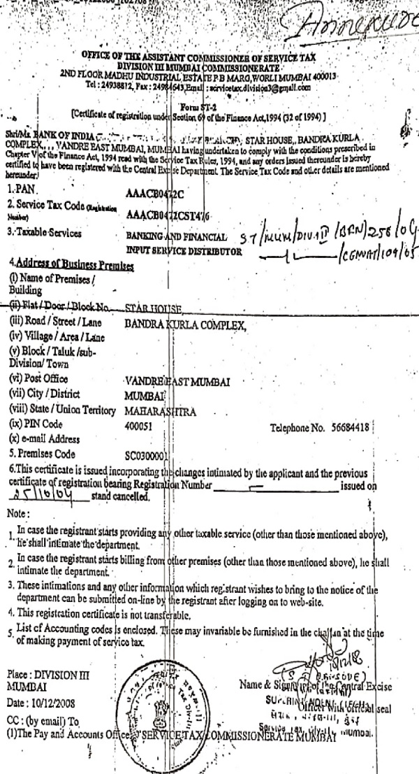 Certificate is scanned and reproduced below