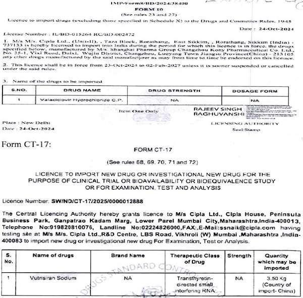 Form 10 and Form CT-17