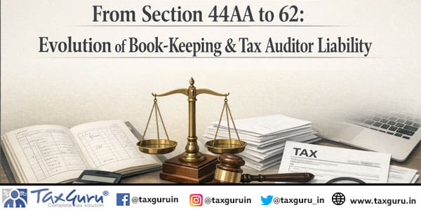 From Section 44AA to 62 Evolution of Book-Keeping & Tax Auditor Liability