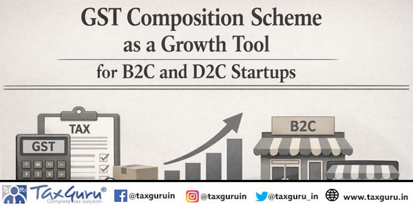 GST Composition Scheme as a Growth Tool for B2C and D2C Startups
