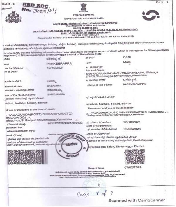 Going through the above affidavit