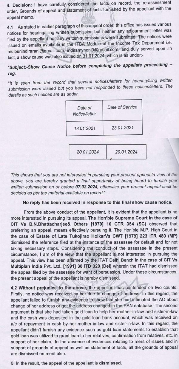 Para No.4 to 5 observed as follows