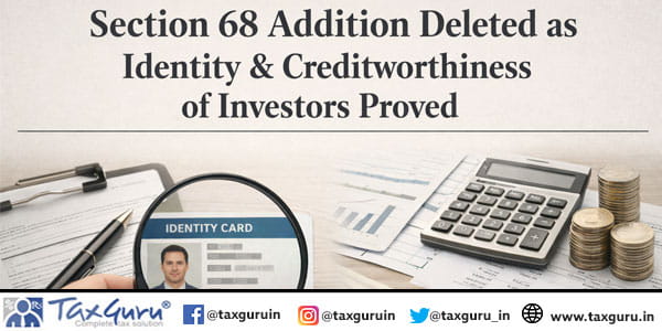 Section 68 Addition Deleted as Identity & Creditworthiness of Investors Proved