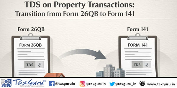 TDS on Property Transactions Transition from Form 26QB to Form 141