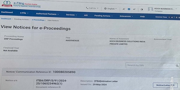 View Notices for e-Proceedings