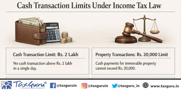 Cash Transaction Limits Under Income Tax Law