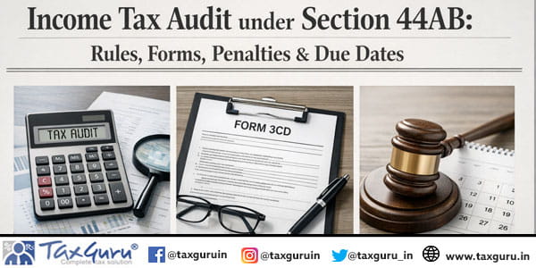 Income Tax Audit under Section 44AB Rules, Forms Penalties & Due Dates