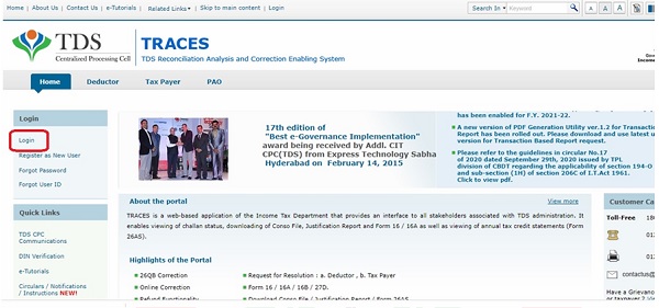 Step 1- Visit the traces portal ----and Login