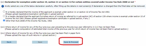 Step 10- Click 'Save and Proceed'
