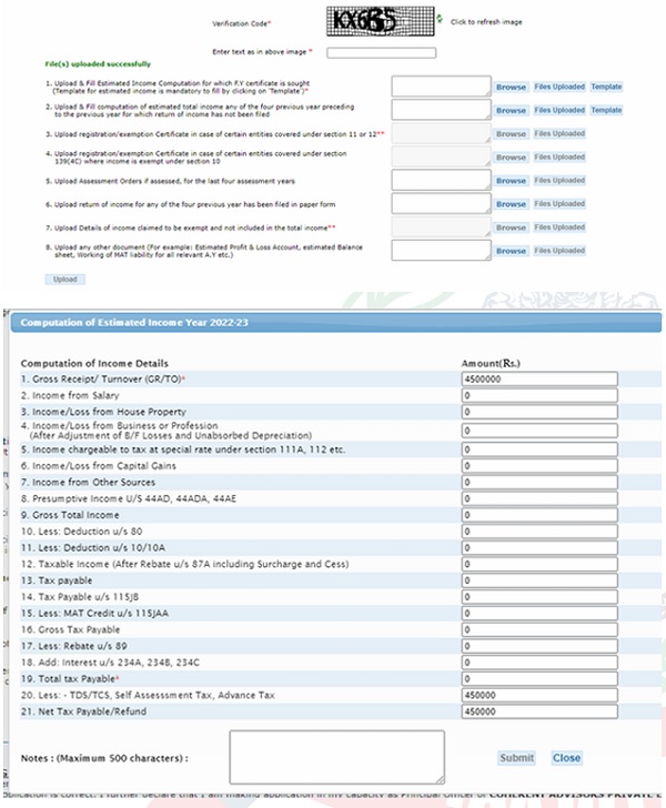 Step 13- Upload the required document by clicking 'Browse'. It is also mandatory