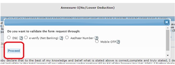 Step 16- Validate the form using the suitable option and proceed to submit the form.