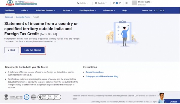 Step 5- On the Instruction page, click Let's Get Started.