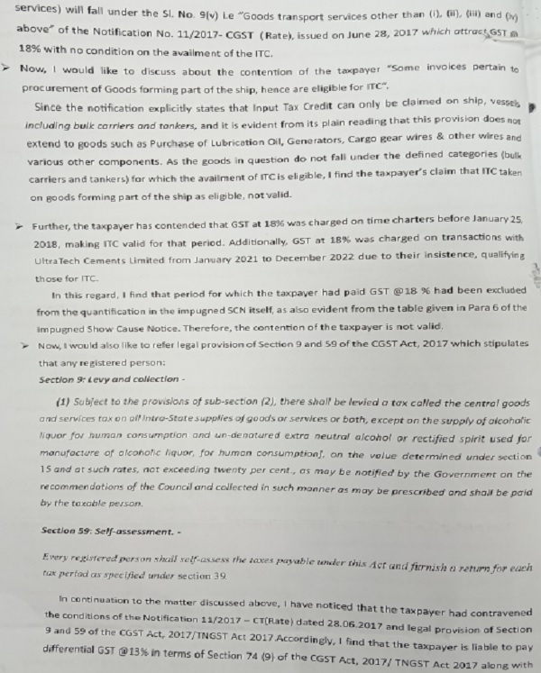 The discussion in the impugned order-3