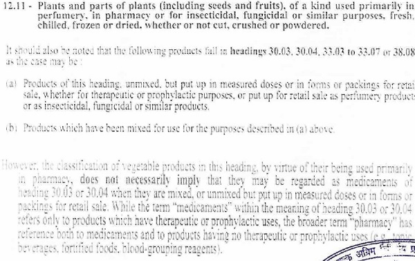 kind used primarily in perfumery