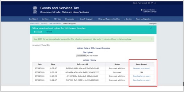 validations related to using offline tools