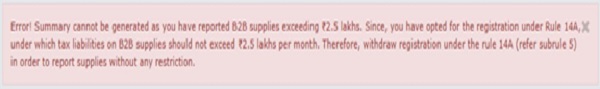 Order to report supplies without any restriction