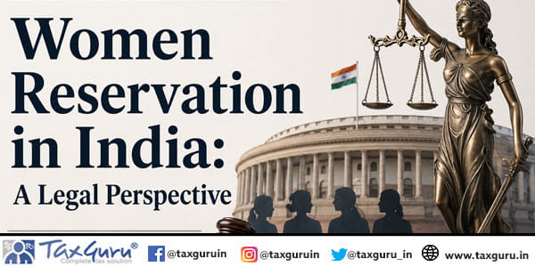 Women Reservation in India A Legal Perspective