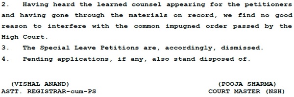 judgement of the Hon'ble Supreme Court dated 18.07.2025 is given below images 1