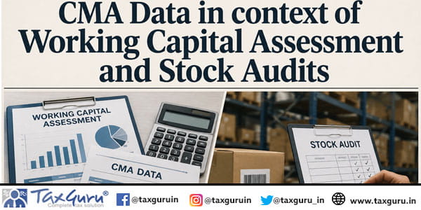 CMA Data in context of Working Capital Assessment and Stock Audits