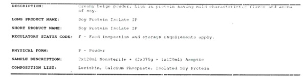 Customer I Specification