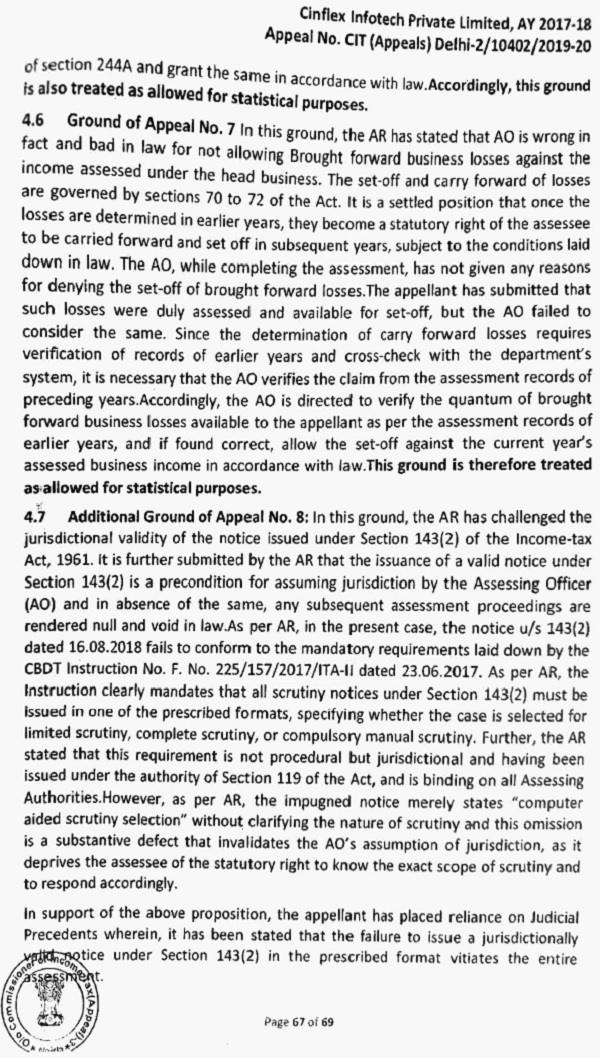 Ground of Appeal No.7