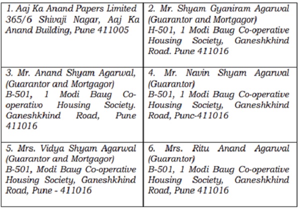 It is useful to notice the initial part of the notice including subject, which is as follows